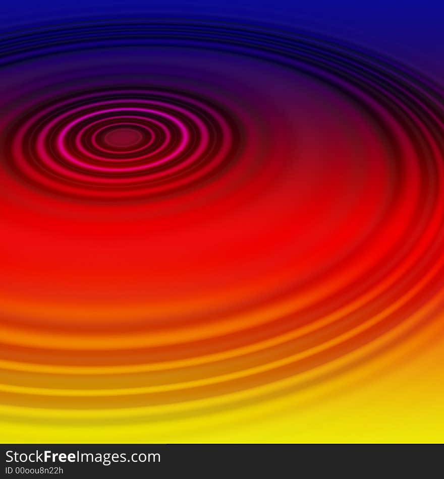 Rainbow Waves Abstract