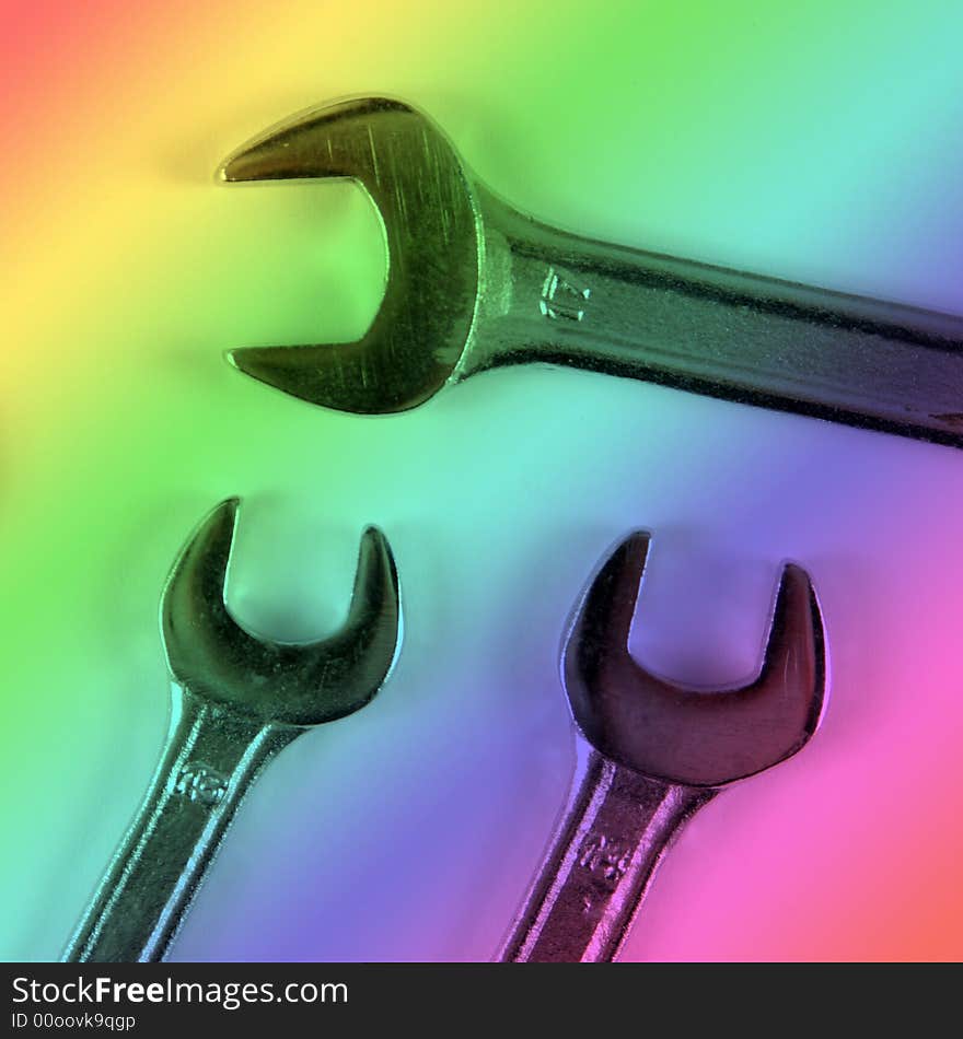 Spanners abstract overlaid with rainbow colors for backgrounds. Spanners abstract overlaid with rainbow colors for backgrounds