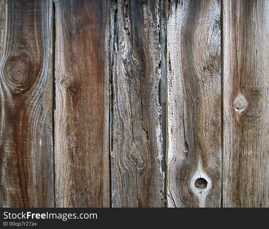 Old wood paling