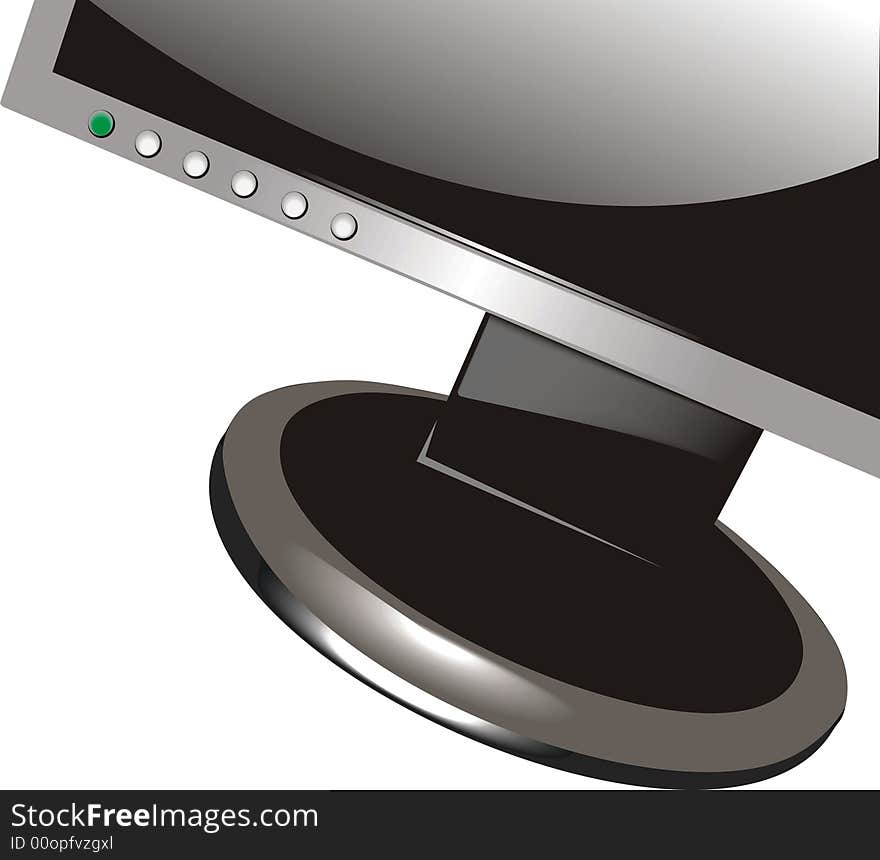 Fragment of the liquid crystal monitor