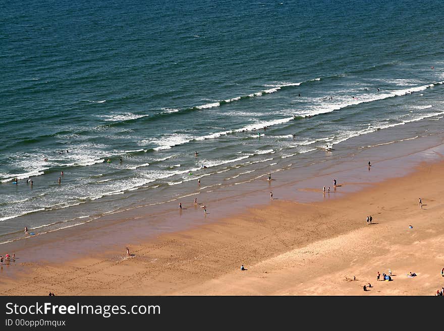 Rhosilli beach in the gower peninsula in wales. Rhosilli beach in the gower peninsula in wales