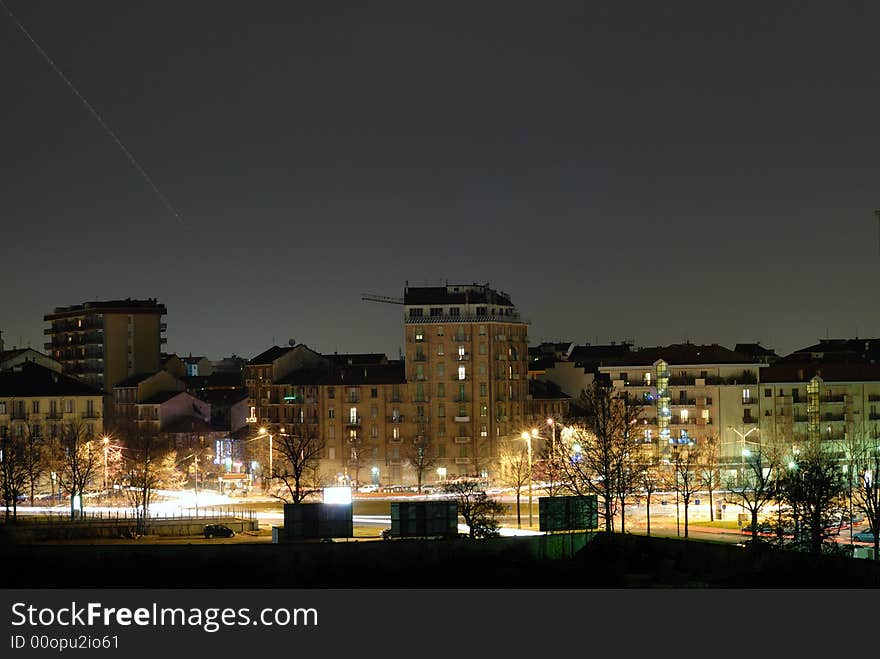 Turin at night