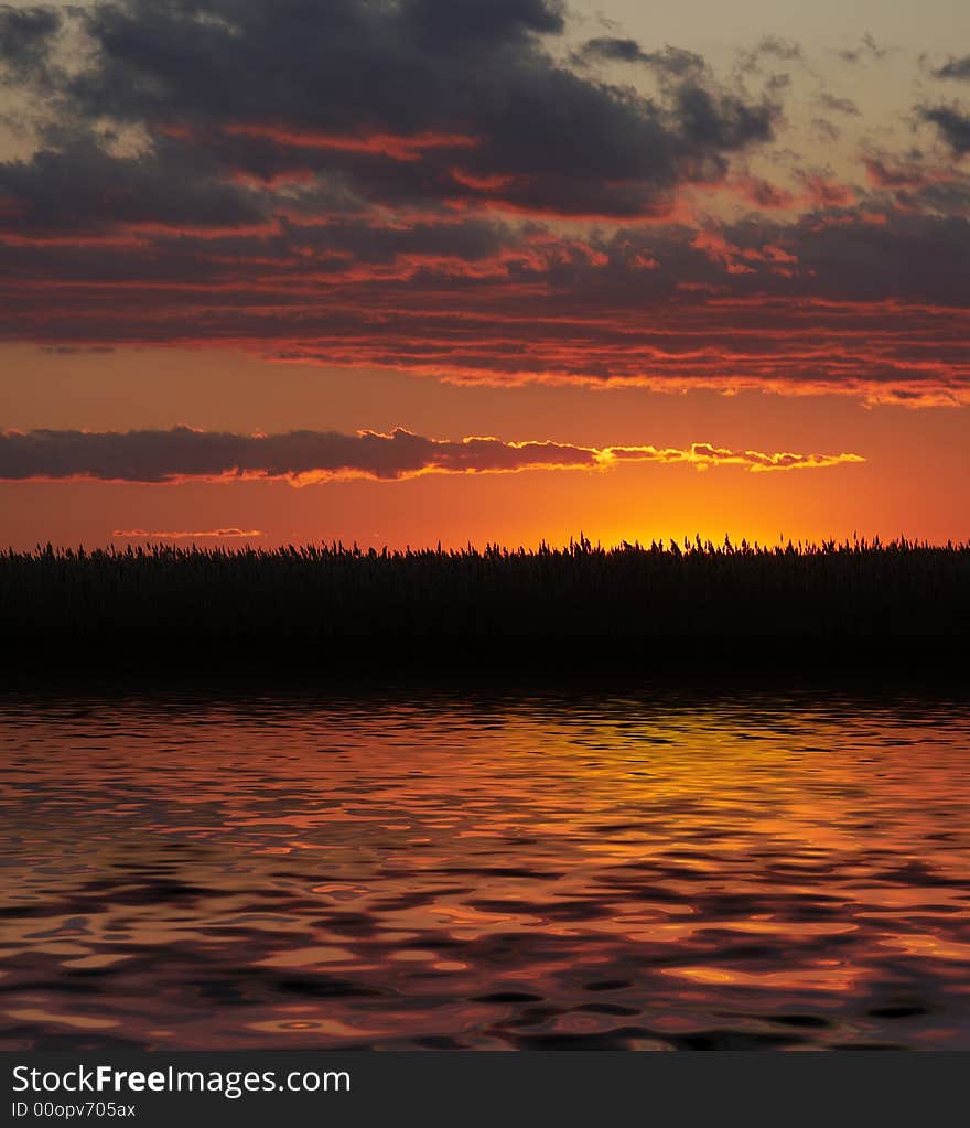 Sky over water