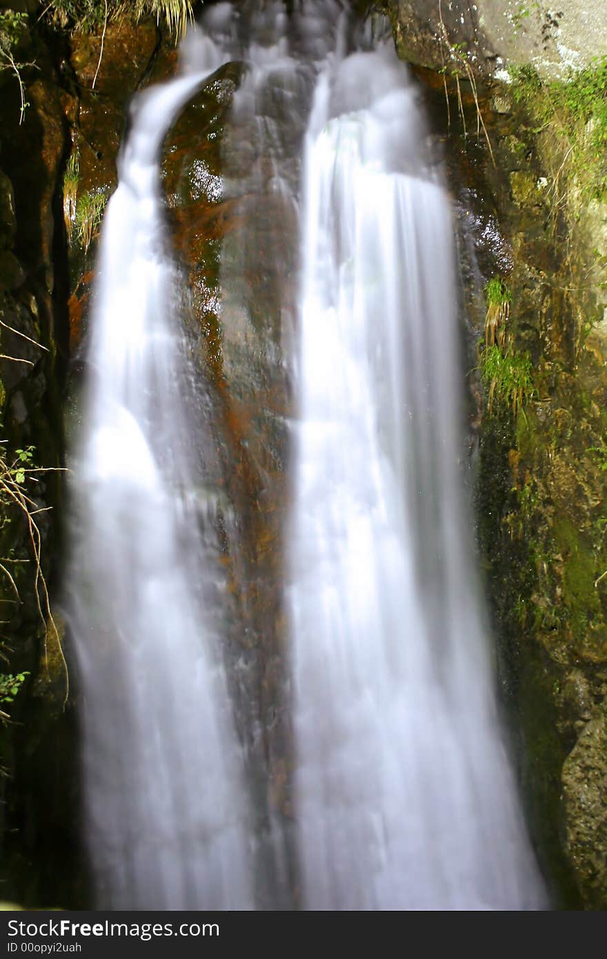 Long waterfall