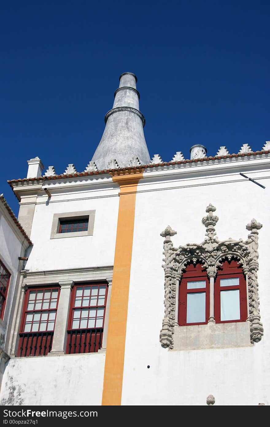 Detail Of The National Palace In Sintra