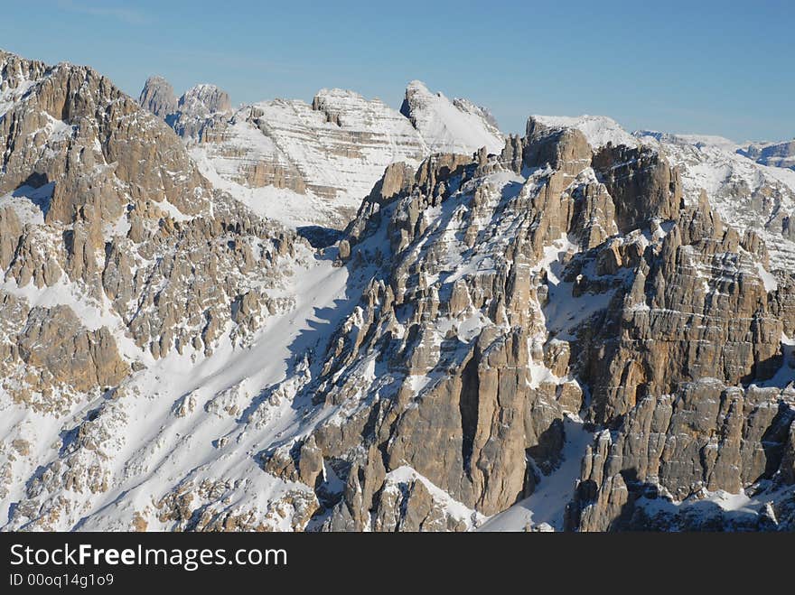 A part of dolomiti in italy. A part of dolomiti in italy