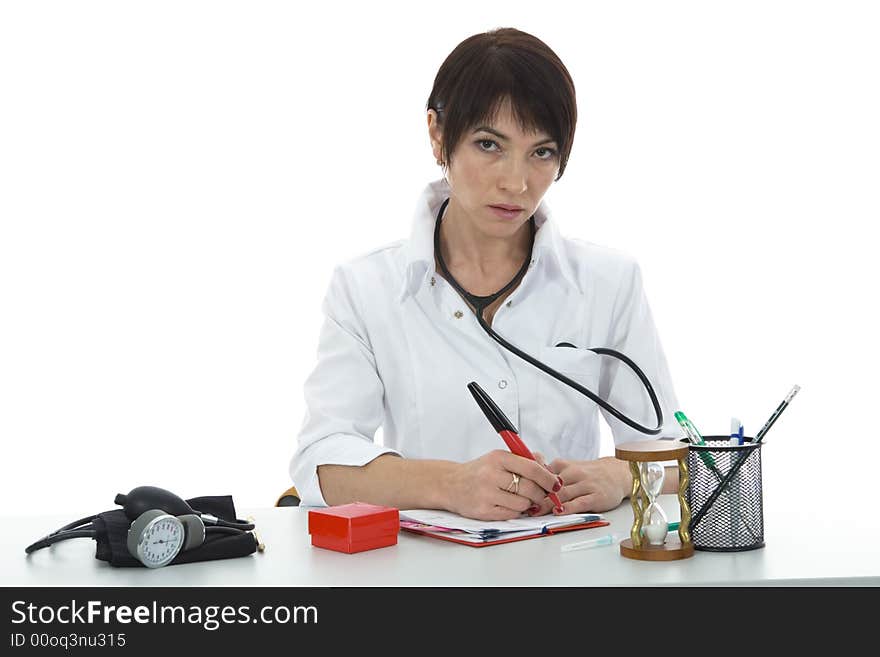 Young doctor with stethoscope