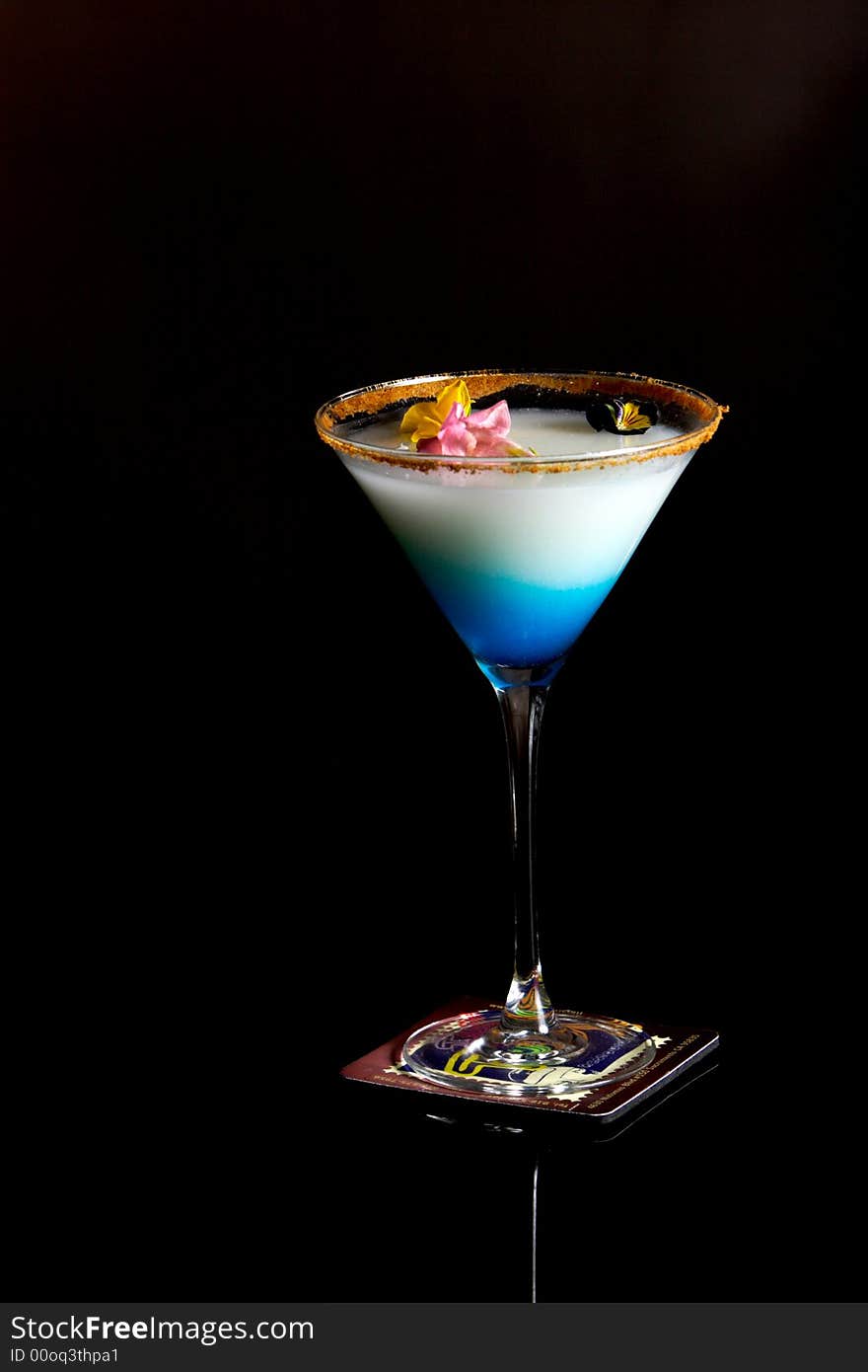 A tropical pina colada martini