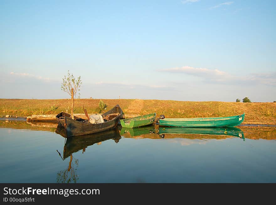 Fisherman boats