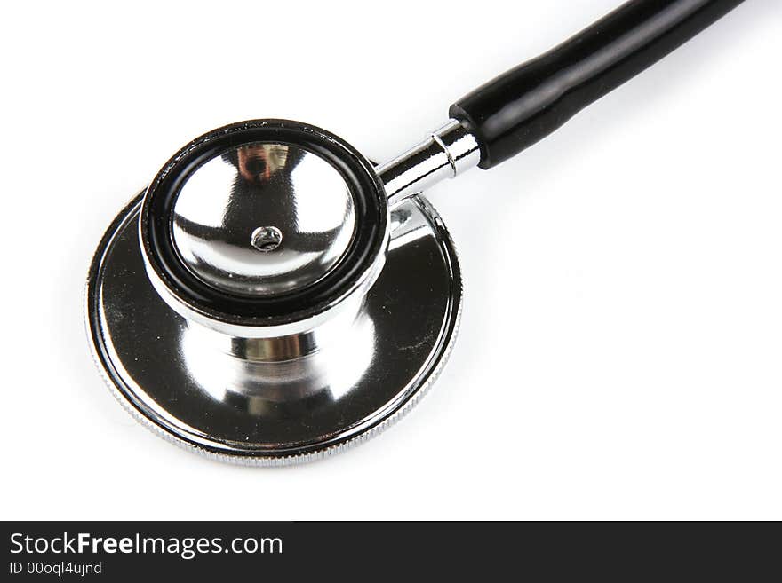 A stethoscope in plain white background.