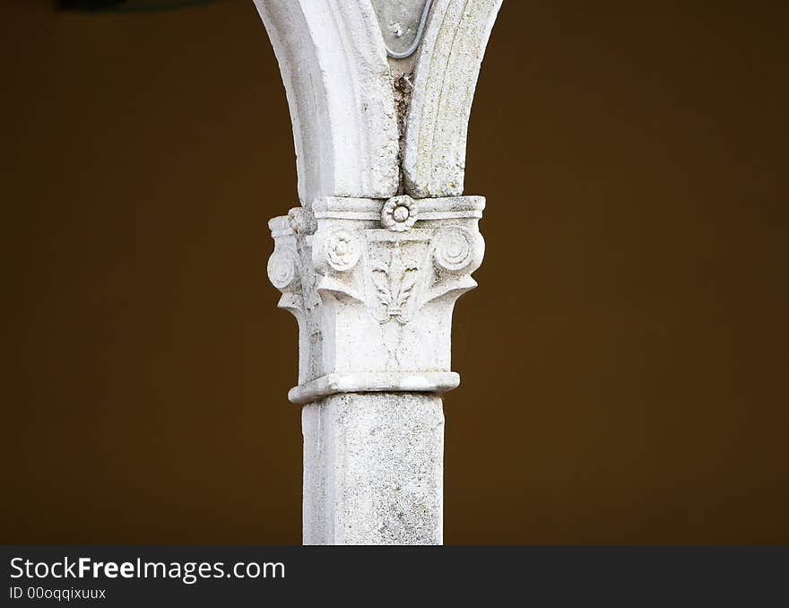 Ancient column built with stone