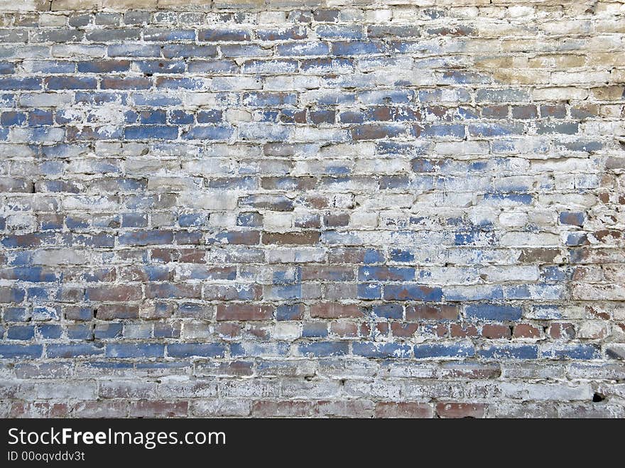 Old textured brick wall