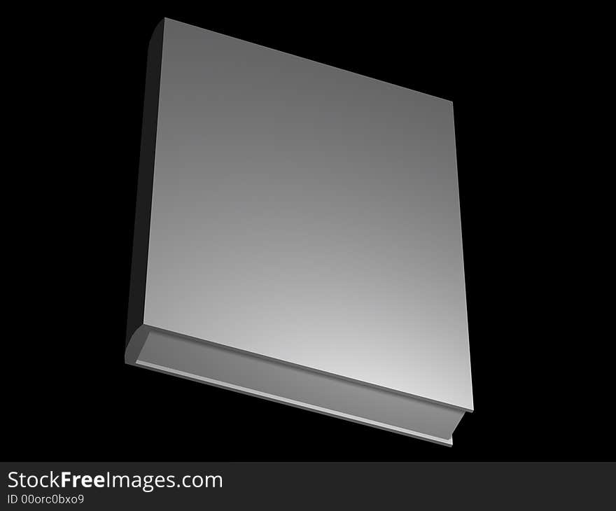 A 3d rendered white book. A 3d rendered white book