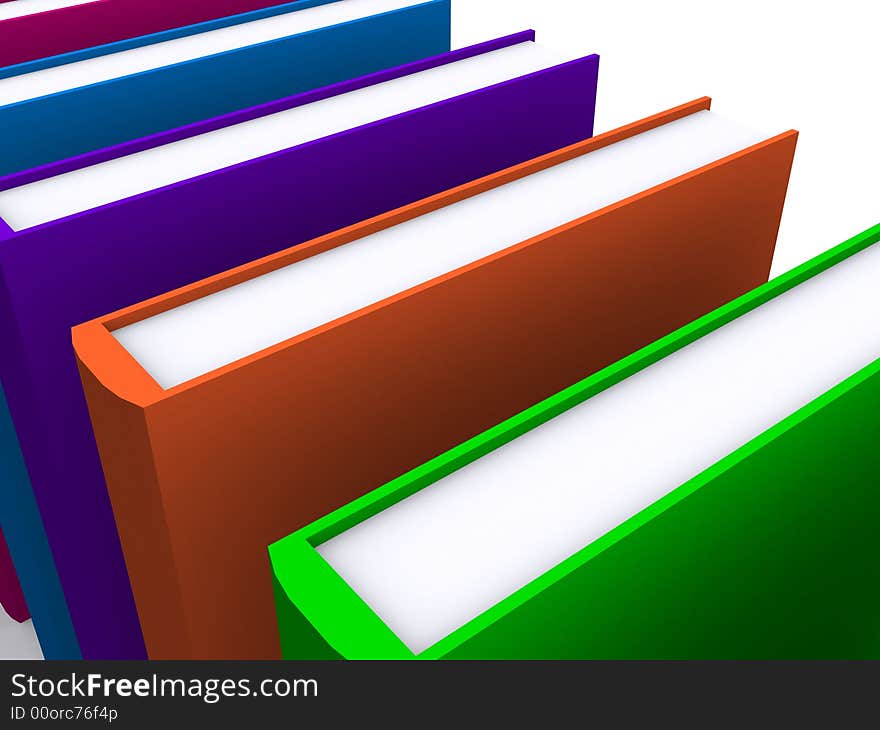 3d render of a stack of nice books. 3d render of a stack of nice books