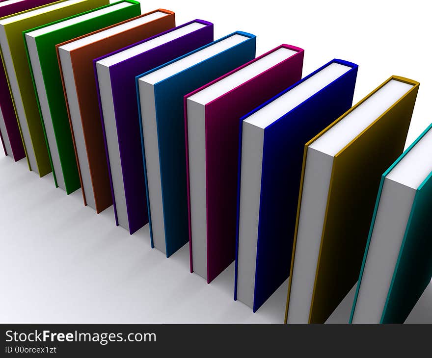 Stack Of 3d Books