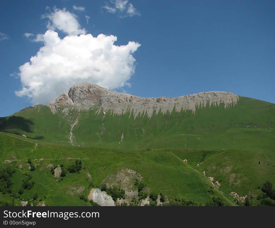 A Cloud On The Rock Top