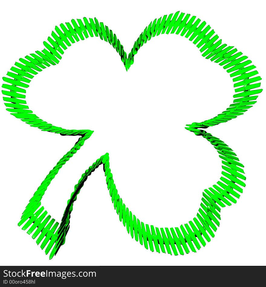 An illustration of a three leaf shamrock.