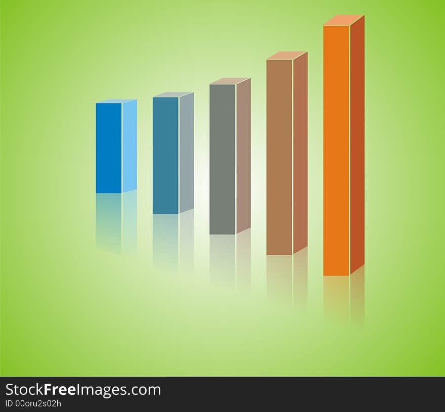 Increased fun graph, fresh, fun and youth