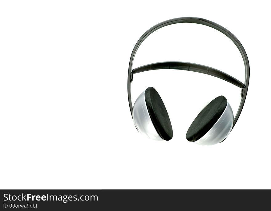 Headphone isolated over white