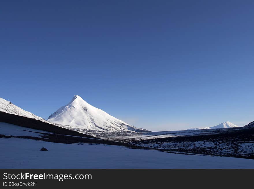 Kamen mountain in Kamchatka.  Russia