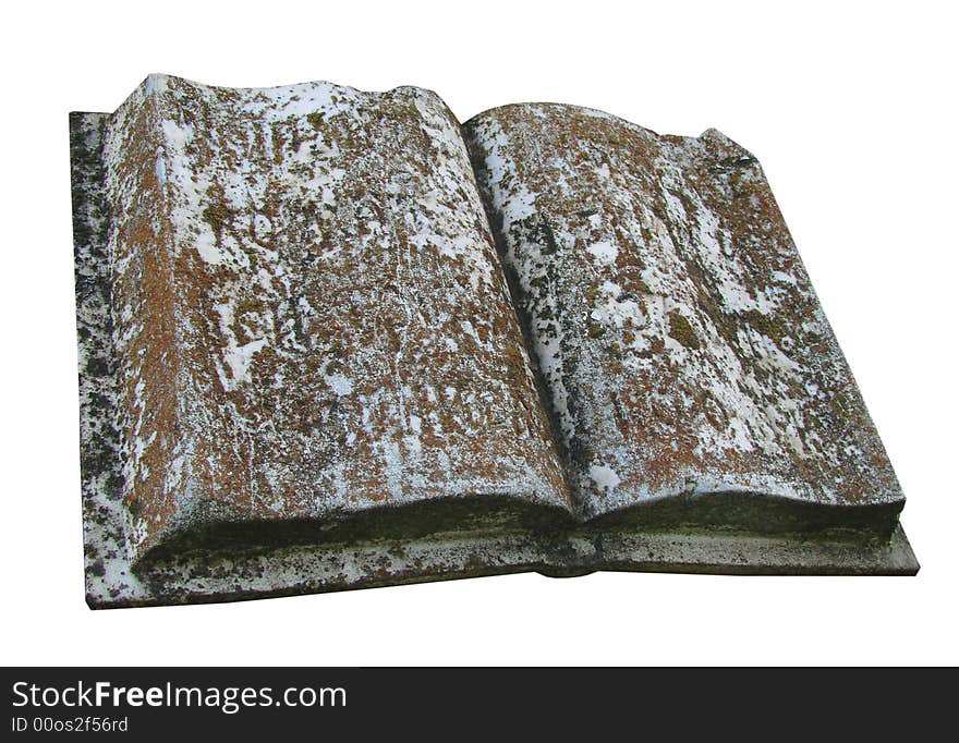 Ancient Marble Opened Book