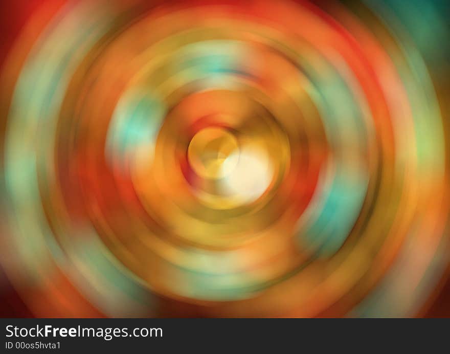 Blurred background with colored circles