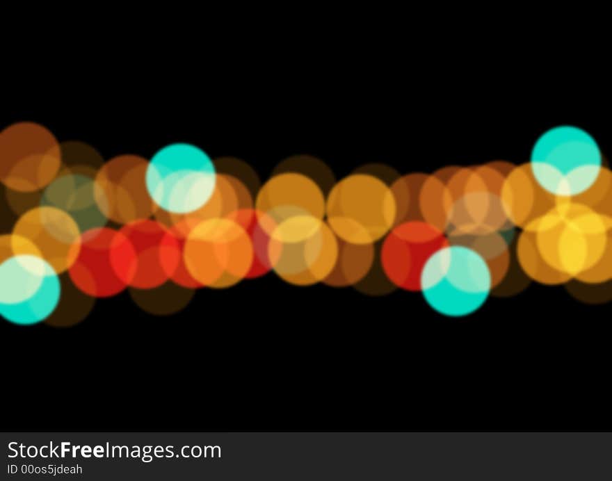 Blurred background with colored circles