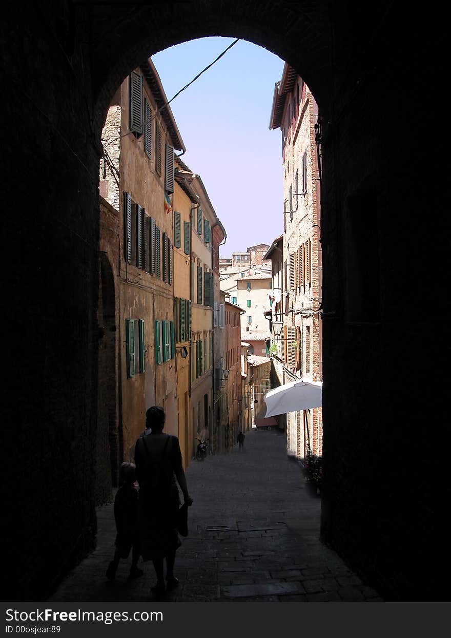 Alley in Siena