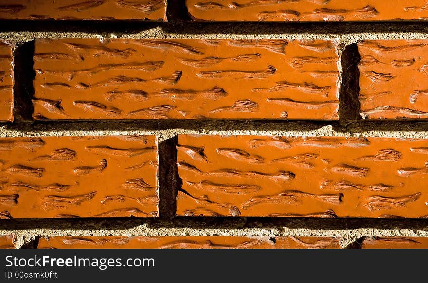 Brick wall texture can be use as background design