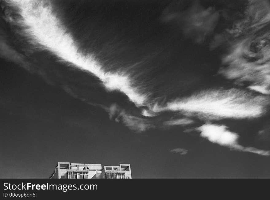 Big bird  clouds formation