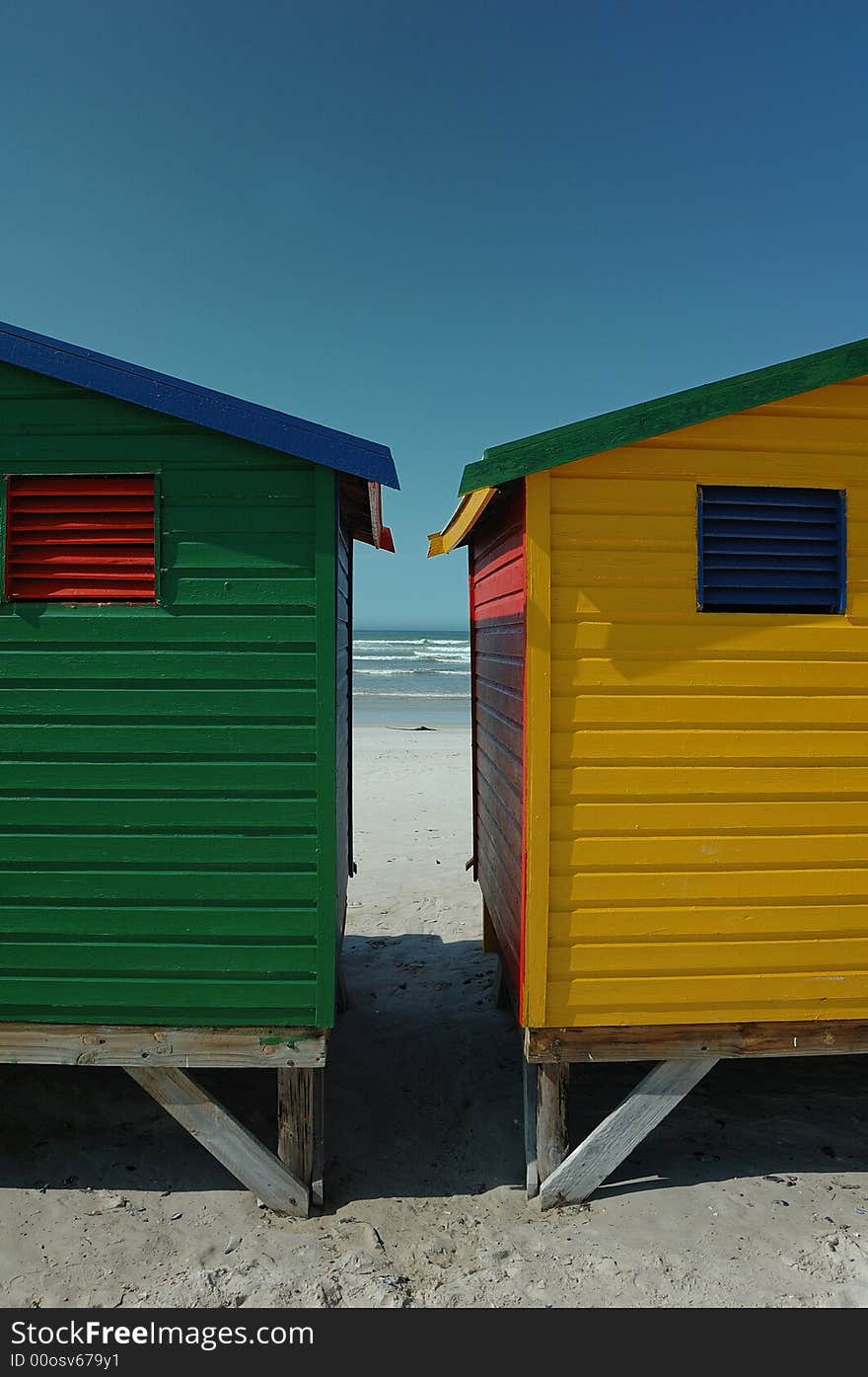 Changing huts at Muizenberg