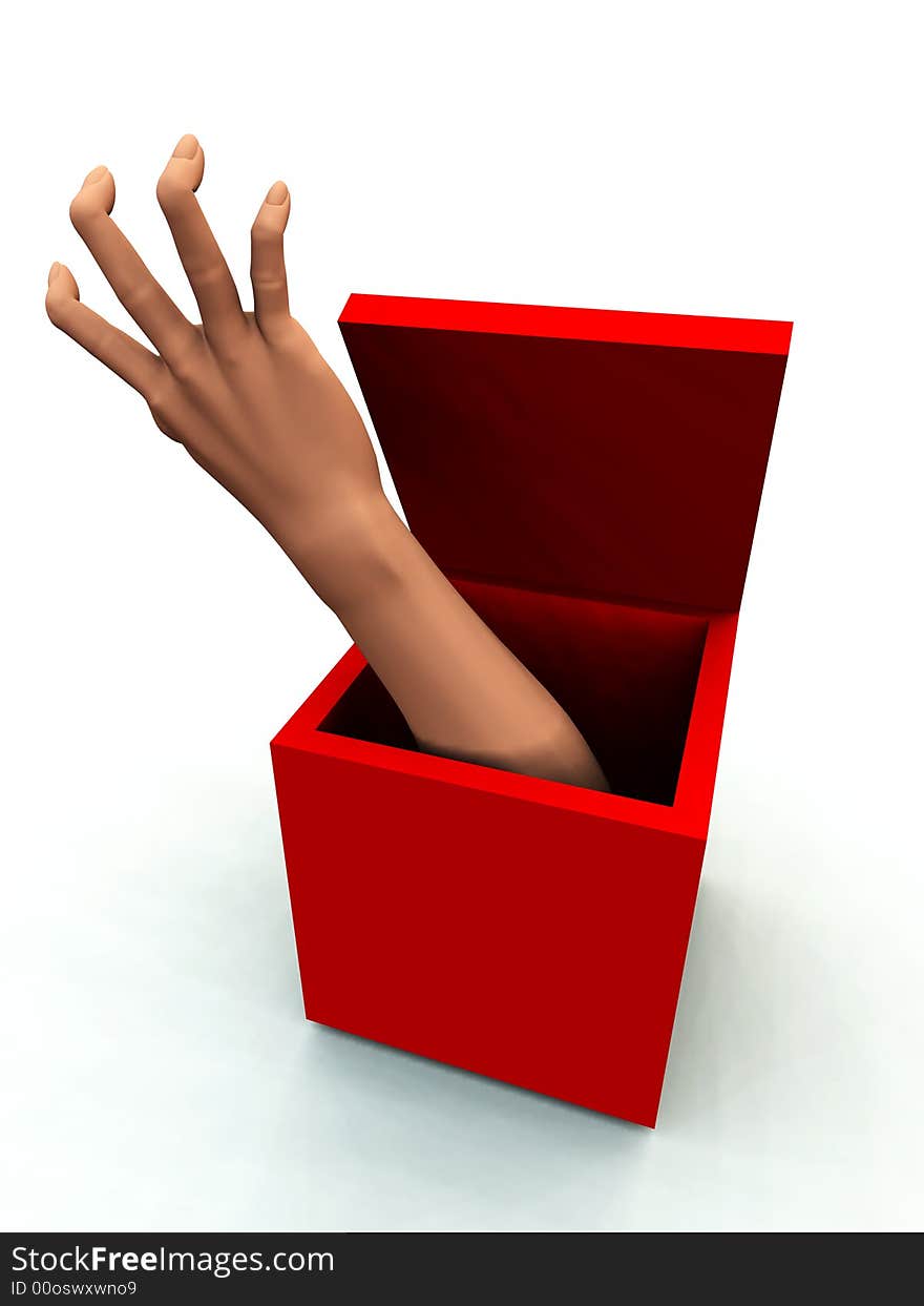 The Box With A Hand 1