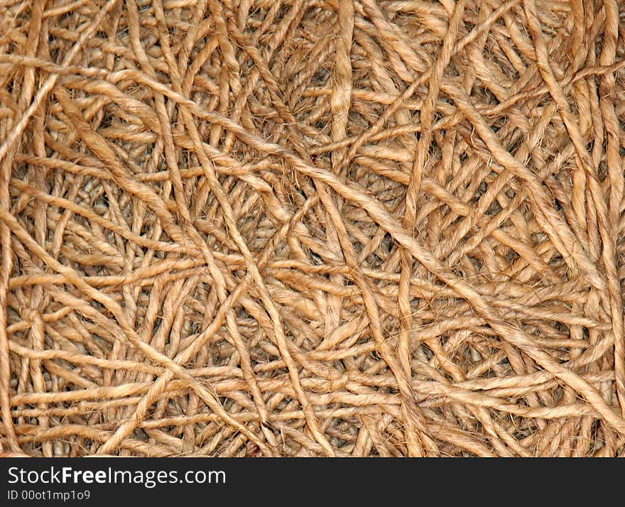 Twine abstract in close up