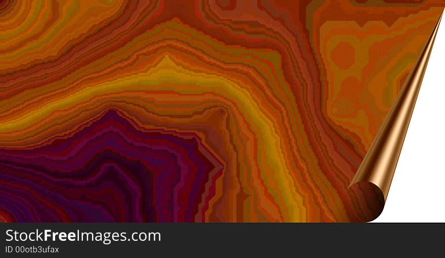 Wooden colors background in landscape format with a rolled edge