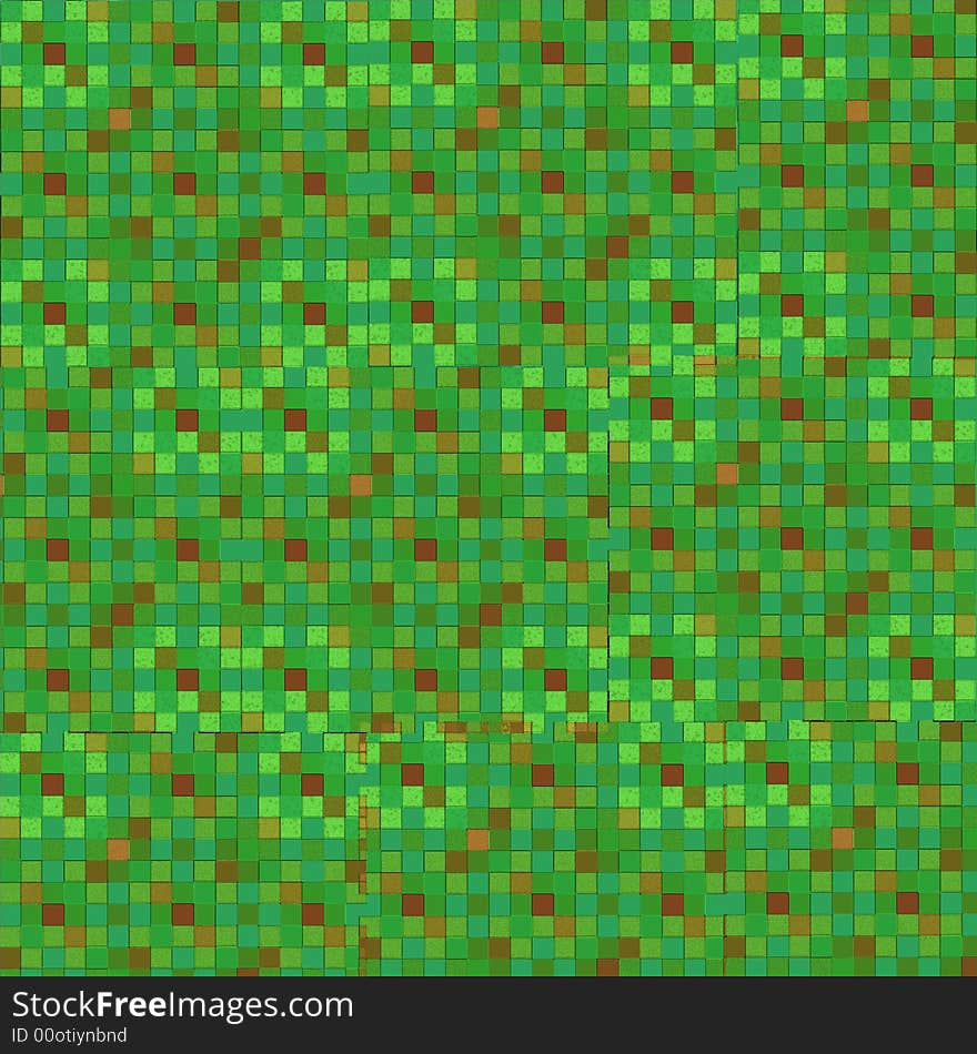 Small green tile patterned background