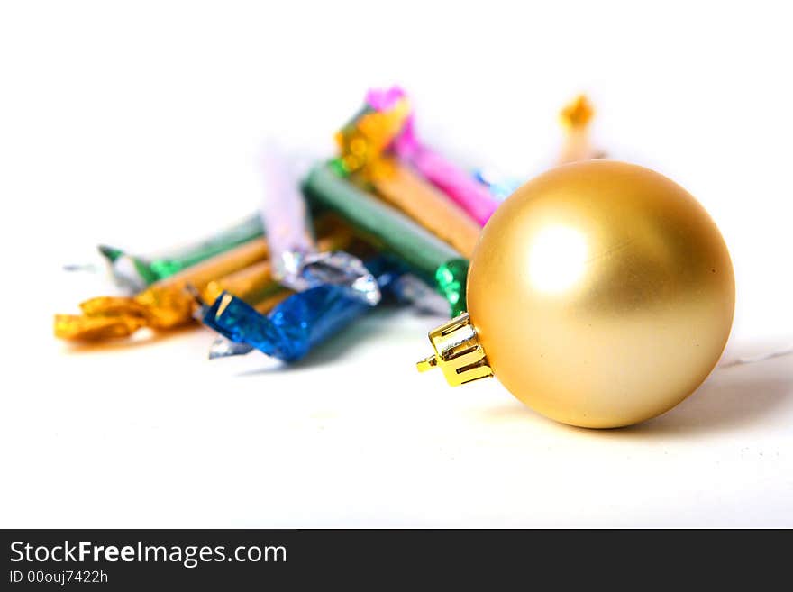 Christmas ornament, ball and sweets