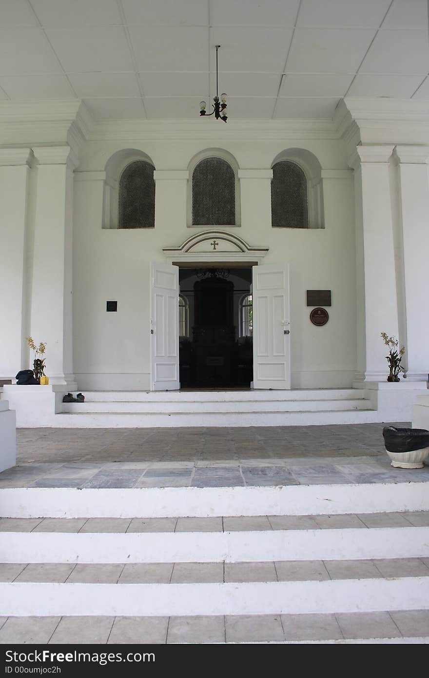 Entrance of an old Church in Singapore.