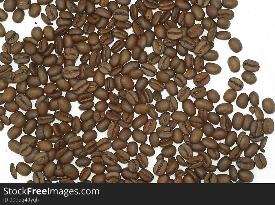 Background made of coffee beans. Background made of coffee beans