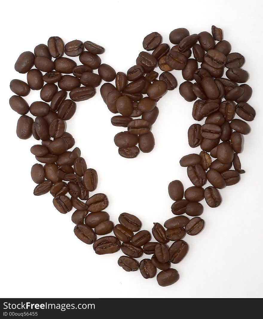 Heart shaped coffee