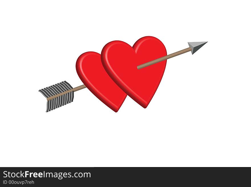 Struck by Cupid's arrow. Struck by Cupid's arrow