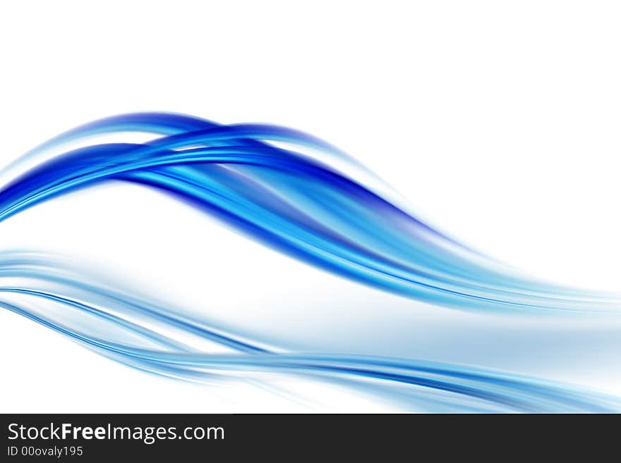 Abstract composition with flowing design