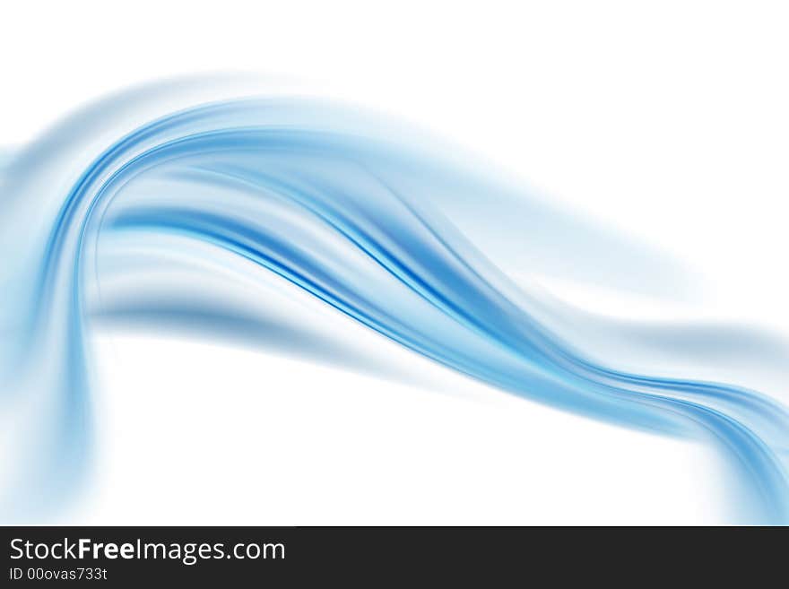 Abstract composition with flowing design