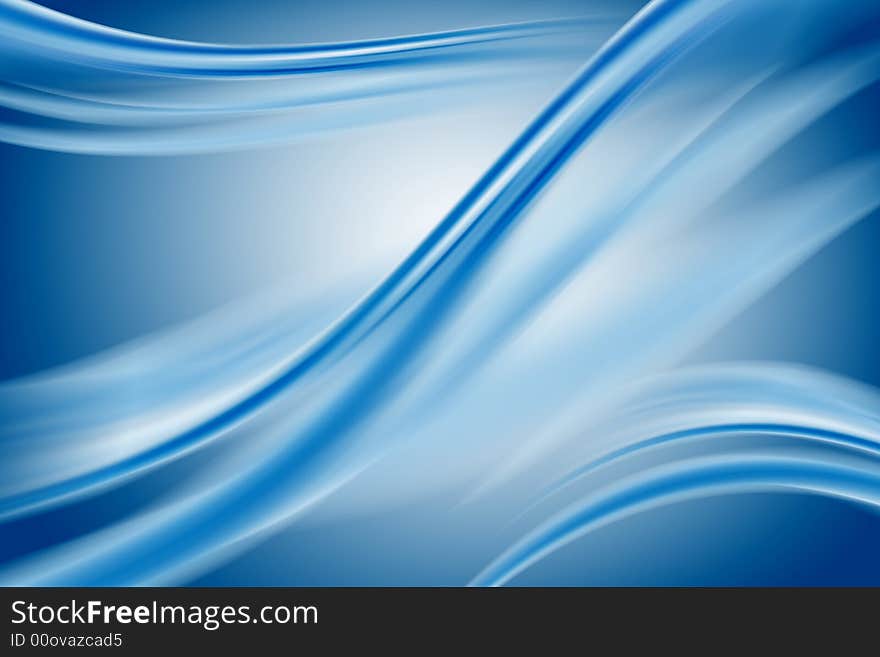 Abstract composition with flowing design