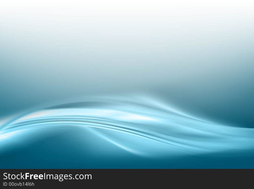 Abstract composition with flowing design