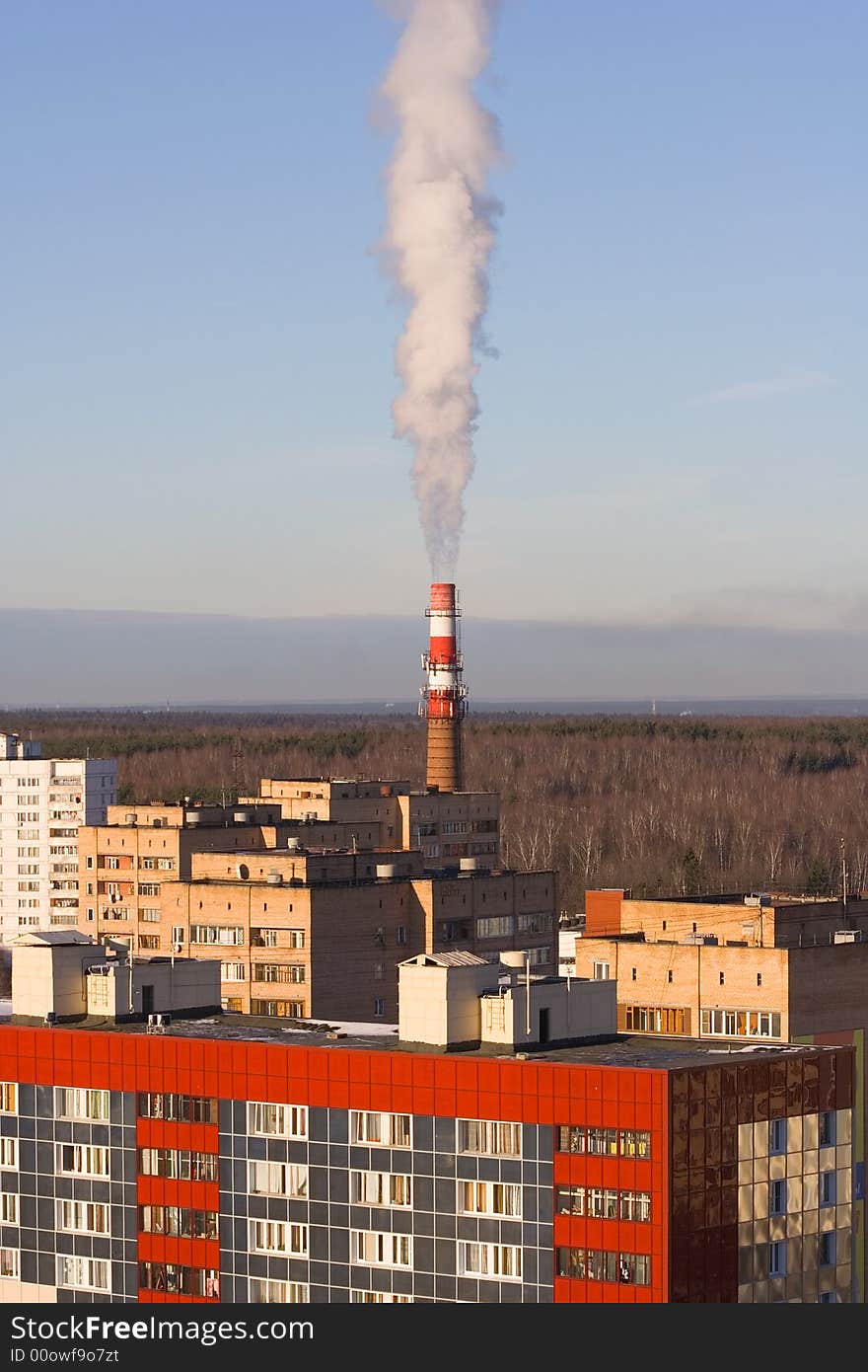 Smoking chimney