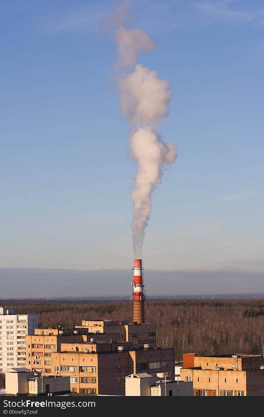 Smoking chimney