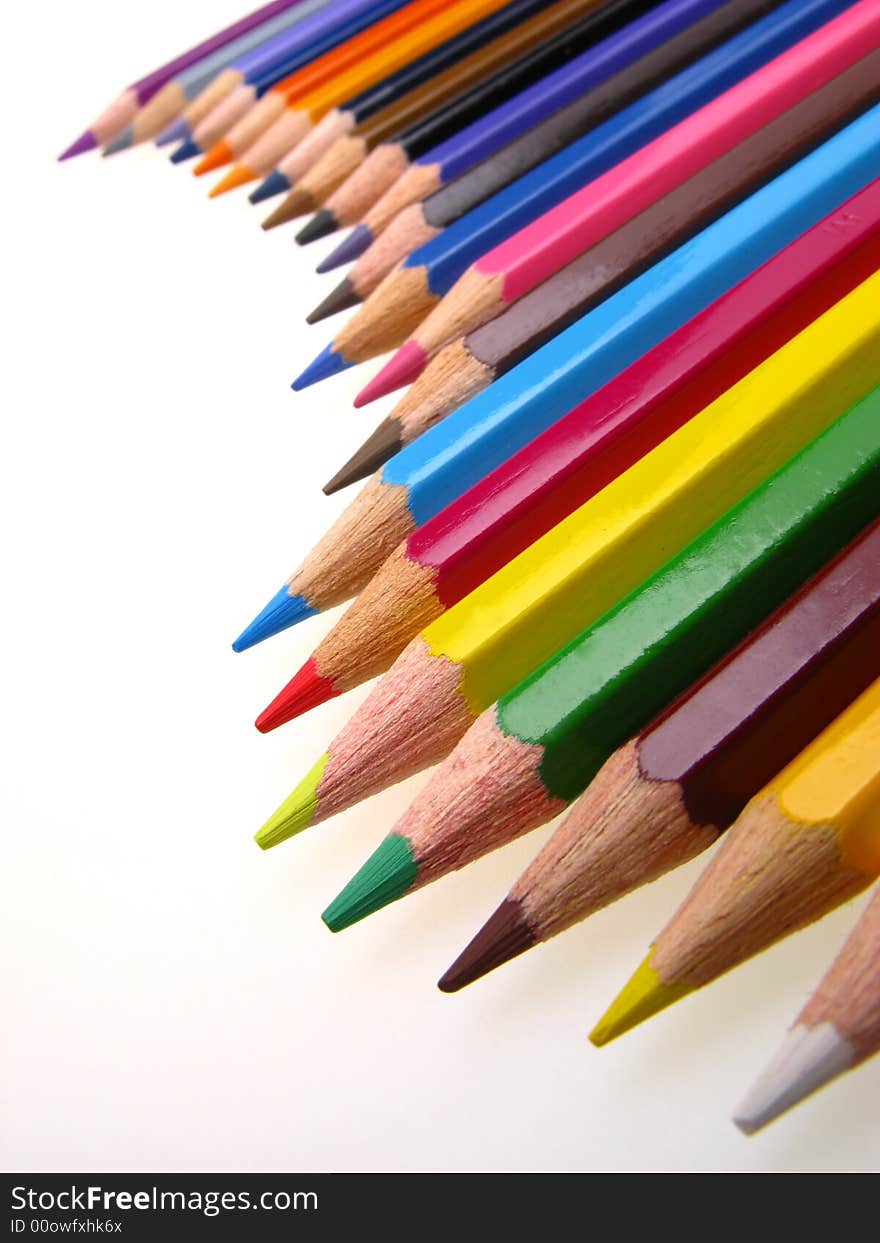 Coloured pencils