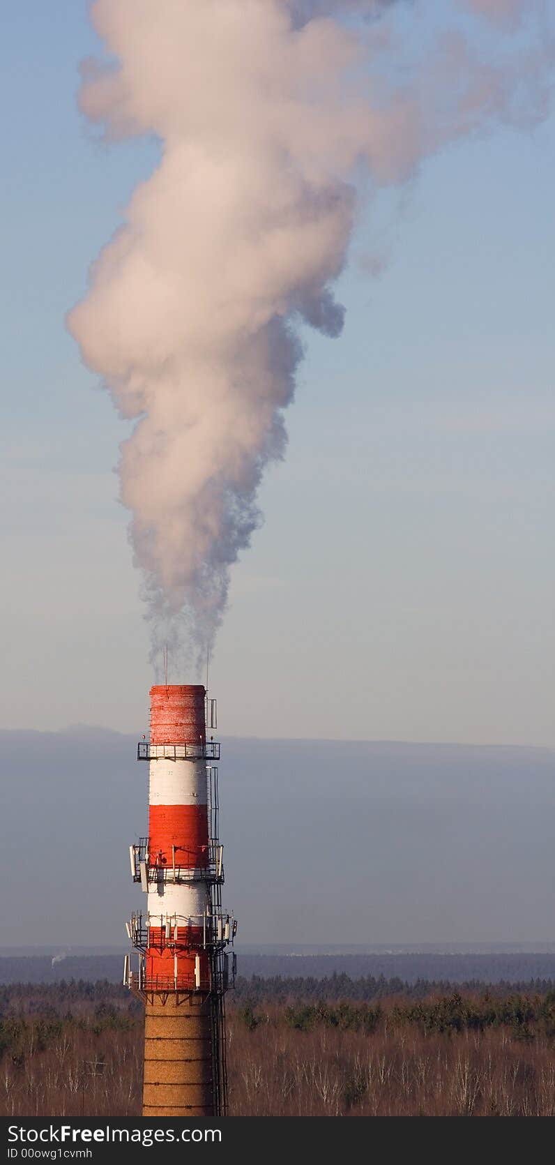 Smoking chimney