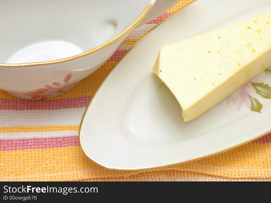 Table set and Cheese