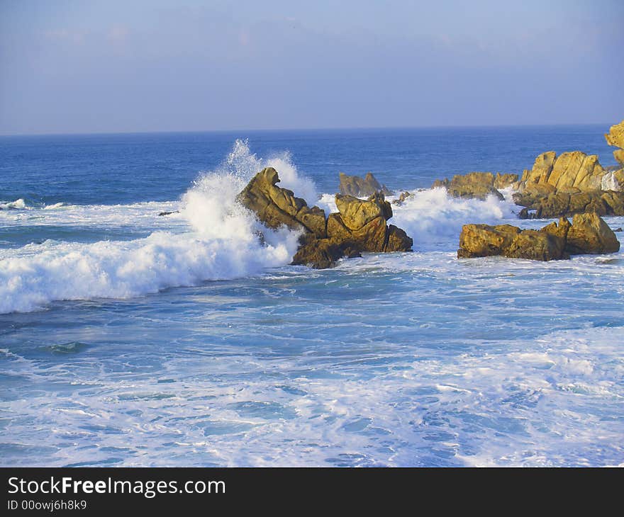 Foamy Rough Sea